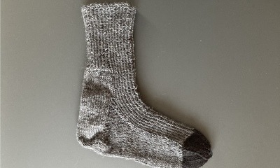GraueSocken1_5 Socke